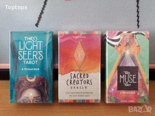 Красиви таро карти:Light Seers Tarot&Muse Tarot&Sacred Creators Oracle, снимка 1 - Карти за игра - 34405870
