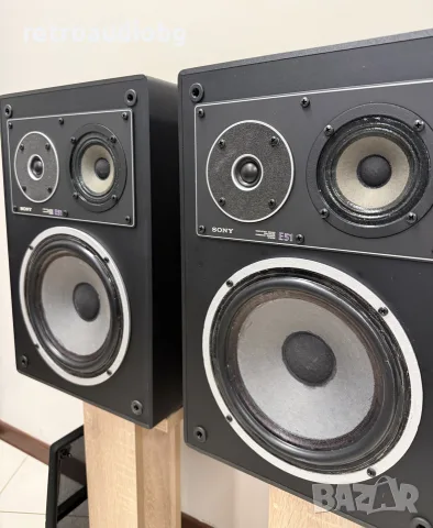 🔈Ретро трилентови букшелф колони SONY SS-E 51 MK II - 50-80W - 8 ома🔈, снимка 2 - Тонколони - 56002279