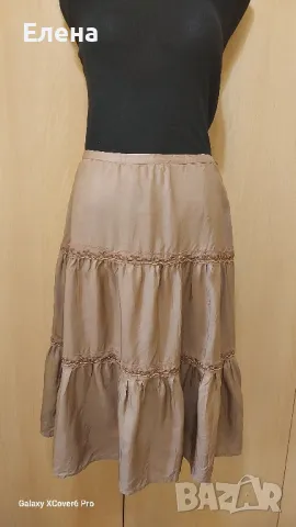 Пола b.uoung.100%коприна. размер S, снимка 4 - Поли - 50207372