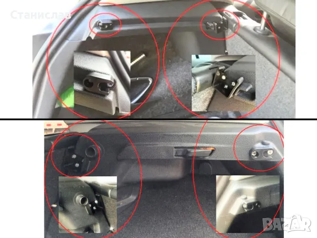 VW Polo 6R / 6C щора за багажник , снимка 5 - Части - 47628716