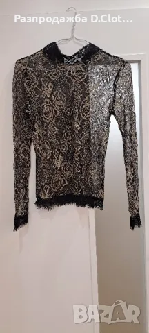лот черен слим панталон и блузка , снимка 5 - Панталони - 48091363