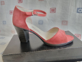 №37 Нови! Сандалки цвят Диня на ток, снимка 2