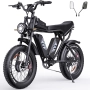 Електрически велосипед YVY C20Max (Q20 Pro) – 2000W, 40Ah, с две батерии, 20” Fatbike, снимка 3