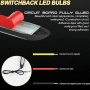 LED DRL комплект с функция динамичен мигач, 12V, дължина 16см, снимка 6