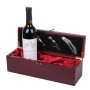 Луксозна Дървена Кутия за Вино с Комплект Аксесоари.Сет за Вино.Подаръчна Кутия за Вино Kutia Vino, снимка 3