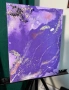 Ръчно изработена картина от епоксидна смола - 30/40см, снимка 1
