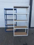 Бял/Син стелаж 180x90x40, 175кг | Черен/Бял стелаж 180x120x40, 100кг, снимка 1