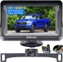 DoHonest  Водоустойчива камера HD 1080P за задно виждане в комплект с монитор, снимка 7