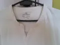 Мъжка бяла памучна блуза с дълъг ръкав М-L, снимка 3
