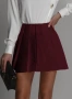 Дамска къса пола бордо, снимка 1