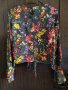 Кокетна цветна блуза със завързване отпред  , снимка 4