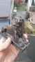 Стара фигура на Лъв с позлата, снимка 1