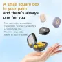 Отворени спортни Bluetooth 5.4 слушалки с LED калъф и огледало, снимка 7