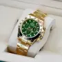Rolex Daytona 18k Gold Green , снимка 4