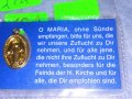 ПОЗЛАТЕНА РИМОКАТОЛИЧЕСКА ДВУСТРАННА РЯДКА ИКОНКА с ДОКУМЕНТ - ЛЮКСЕМБУРГ 31197, снимка 7