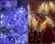 Лампички за Хелоуин – скелети и прилепи и акумулаторни батерии, снимка 1