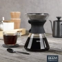 1бр/ Стъклена кана с метален филтър BEEM Classic Selection Pour Over (до 6 чаши), снимка 1