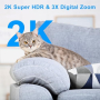 Нова. 2K Ултра HD Вътрешна Камера - Магическо Нощно Видение, AI Сигурност, снимка 3