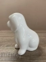 Бяла керамична статуетка на кученце, снимка 2