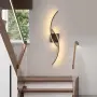 Черен LED аплик Comely, 80 см, 27 W, топла светлина 3000 K, снимка 5