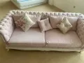 Розов диван + пейка , снимка 3