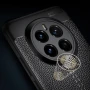 Honor Magic7 Pro 5G Удароустойчив Litchi Skin Калъф и Протектор, снимка 4