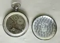 Стар сребърен джобен часовник "Aero Watch Neuchatel" / Swiss Made / 17 Jewels за ремонт или за части, снимка 6