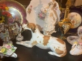 Lomonosov USSR Circa  1950 porcelain English Pointer dog - изящен и огромен сетер, снимка 13