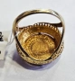 Златен пръстен с монета 7.18гр 1:07055-25, снимка 3
