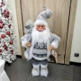 Декоративен Дядо Коледа в сиво – уют, топлина и празничен дух у дома (50 / 70 / 90 см), снимка 2