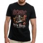 Нова мъжка тениска с дигитален печат на музикалната група AC/DC - HELL'S BELLS