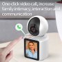 CIAJIE Двупосочна видеокамера 2,8'' екран wifi 360° интелигентна 1080p, снимка 7