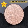 Колекционерска Позлатена биткойн монета за колекция сувенири за познавачи на Bit Coin криптовалутата, снимка 7