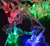 Многоцветни коледни LED лампички с еленчета, снимка 1 - Други - 42720186