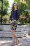 Елегантна рокля "Мистична градина" с шифонени ръкави арт.1457, снимка 5