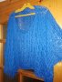 Синя декоративна блуза XXL, снимка 3