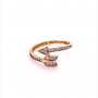 Златен дамски пръстен 1,95гр. размер:54 14кр. проба:585 модел:11470-2, снимка 1 - Пръстени - 39190688