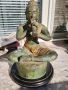 Голяма Будистка бронзова статуетка, снимка 5