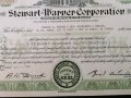 Сертификат за 2 акции (САЩ) | Stewart-Warner Corporation | 1958г., снимка 3