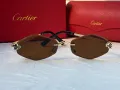 Cartier 2024 дамски слънчеви очила ромб 3 цвята, снимка 12