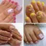 Самозалепващи изкуствени нокти за крака 24 бр. + лепило, снимка 1