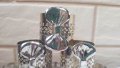 Красиви посребрени пръстени за салфетки от Англия , снимка 3