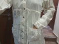 Дълга бяла риза - памук № М-Л, снимка 1 - Ризи - 37768706