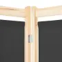 vidaXL Параван за стая, 5 панела, сив, 200x170x4 cм, текстил, снимка 4
