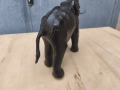 кожена статуетка/фигура на слон , снимка 7