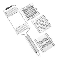 Кухненски инструмент за ренде с дръжка и три приставки, снимка 5 - Други - 42904084