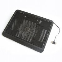 Охладител за лаптоп N19, регулируем, 1бр. вентилатор, светещ, от 13,3" до 15,6", снимка 1 - Лаптоп аксесоари - 31417356