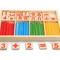 Evergreen Дървено сметало с плочки и пръчици / логическа таблица Абакус математика, снимка 16 - Образователни игри - 42853545