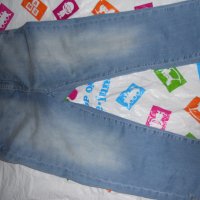 Еластични Дамски Дънки  78 дължина в син цвят размер М, снимка 4 - Къси панталони и бермуди - 40610108