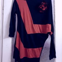Дамска туника с дълъг ръкав Л/ХЛ, снимка 1 - Блузи с дълъг ръкав и пуловери - 42037499